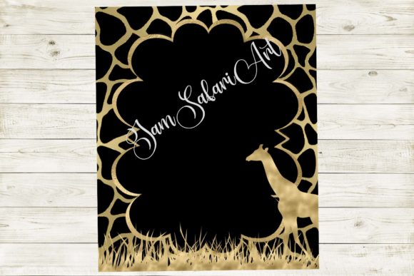Download Gold Giraffe Invitation Party Template - Party Collection