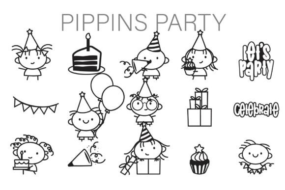 Download Pippins Party Dingbats - Party Collection