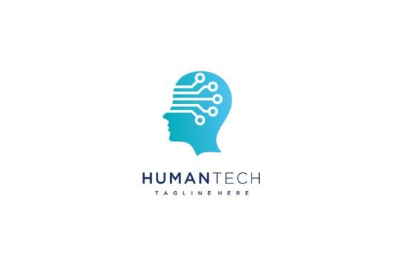 Download Digital Abstract Human Head Tech Logo - Digital abstract Collection