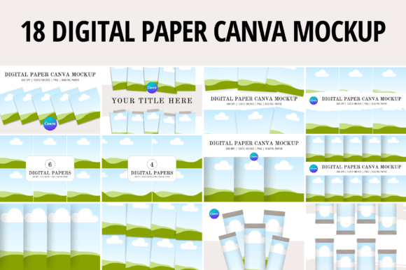 Download Digital Paper Canva Mockup - Canva Collection