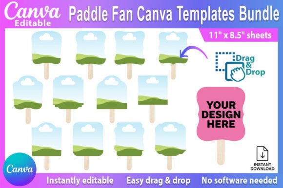 Download Editable Paddle Fan Canva Templates - Canva Collection