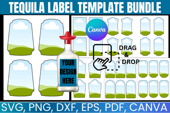 Download Tequila Label Canva Template Bundle - Premium Resources