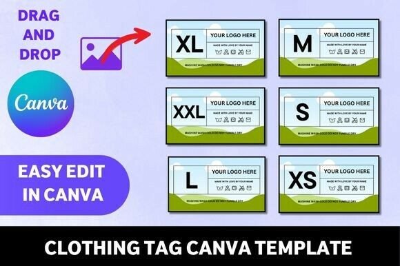 Download Clothing Tag Canva Template Bundle - Premium Resources